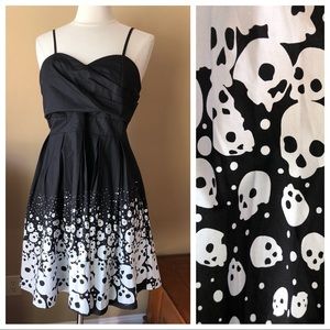 Too Fast Brand Dress “Carol Ann” Skulls, NWT